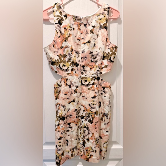 Anthropologie | Ladakh Sleeveless Rosebud Mini Dress W Waist Cutouts - Picture 6 of 8